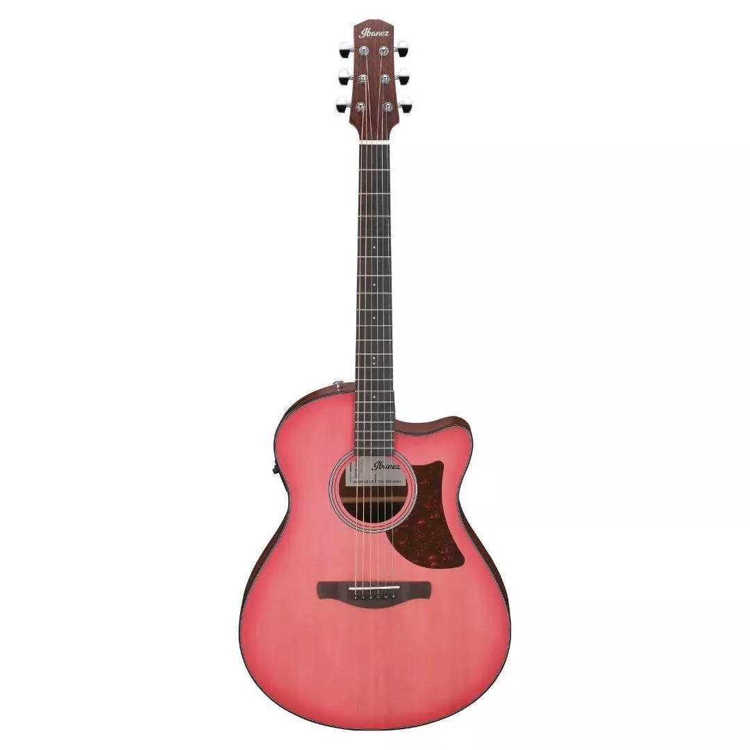 ibanez-aam50ce-coral-red-burst-open-pore-top-natural-open-pore-back-guitar Ibanez AAM50CE Coral Red Burst Open Pore Top, Natural Open Pore Back Guitar