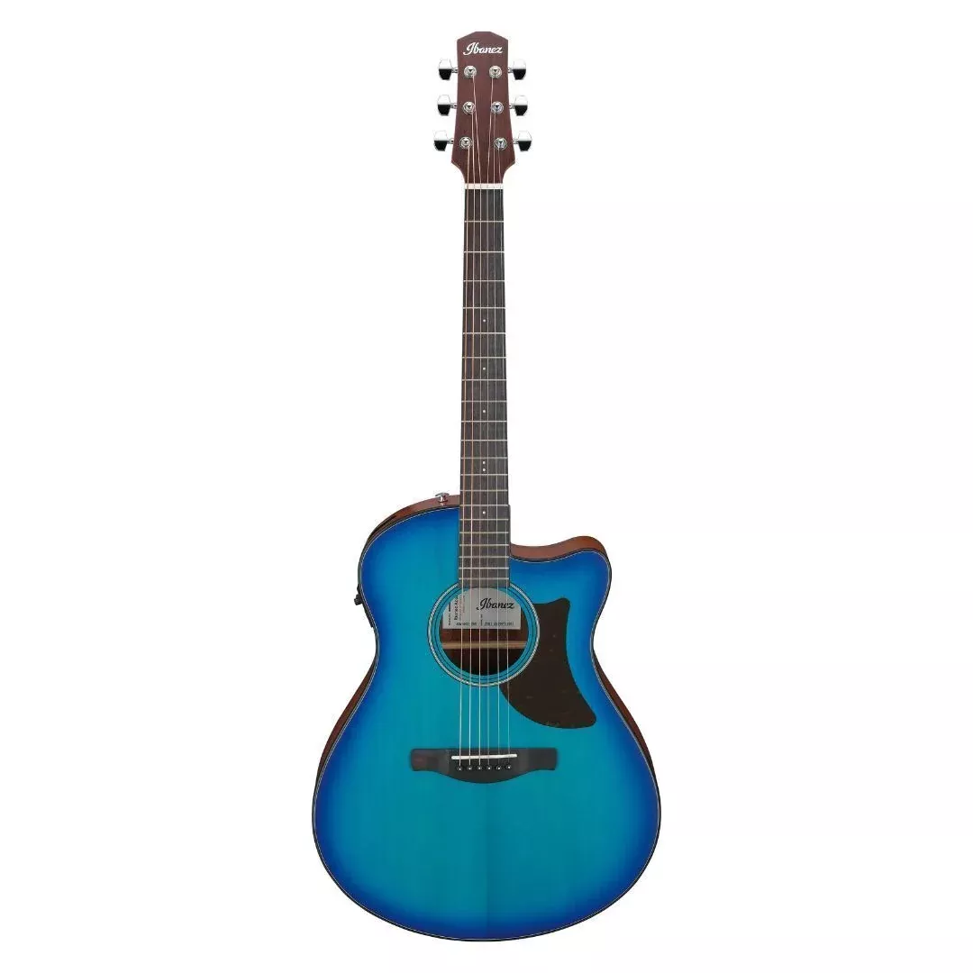 ibanez-aam50ce-sapphire-blue-burst-open-pore-top-natural-open-pore-back-guitar Ibanez AAM50CE Sapphire Blue Burst Open Pore Top, Natural Open Pore Back Guitar