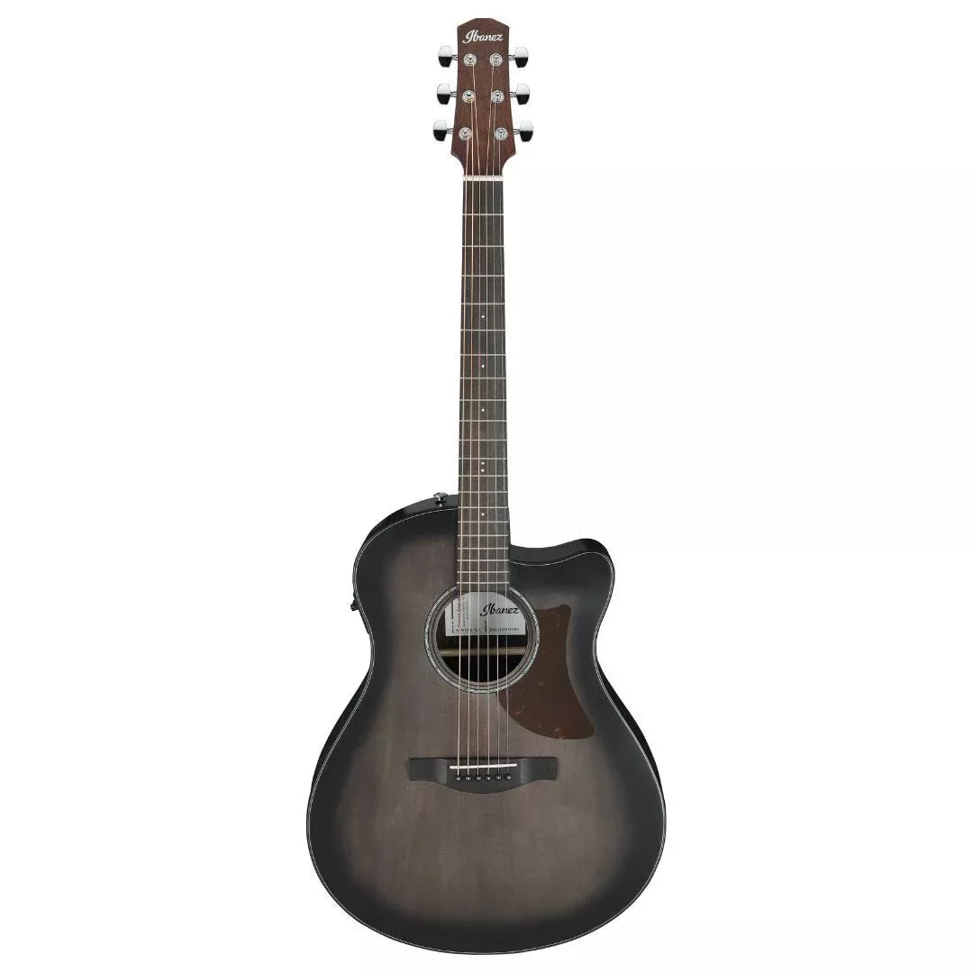Ibanez AAM70CETBN Auditorium Acoustic-Electric Guitar Transparent Charcoal Burst