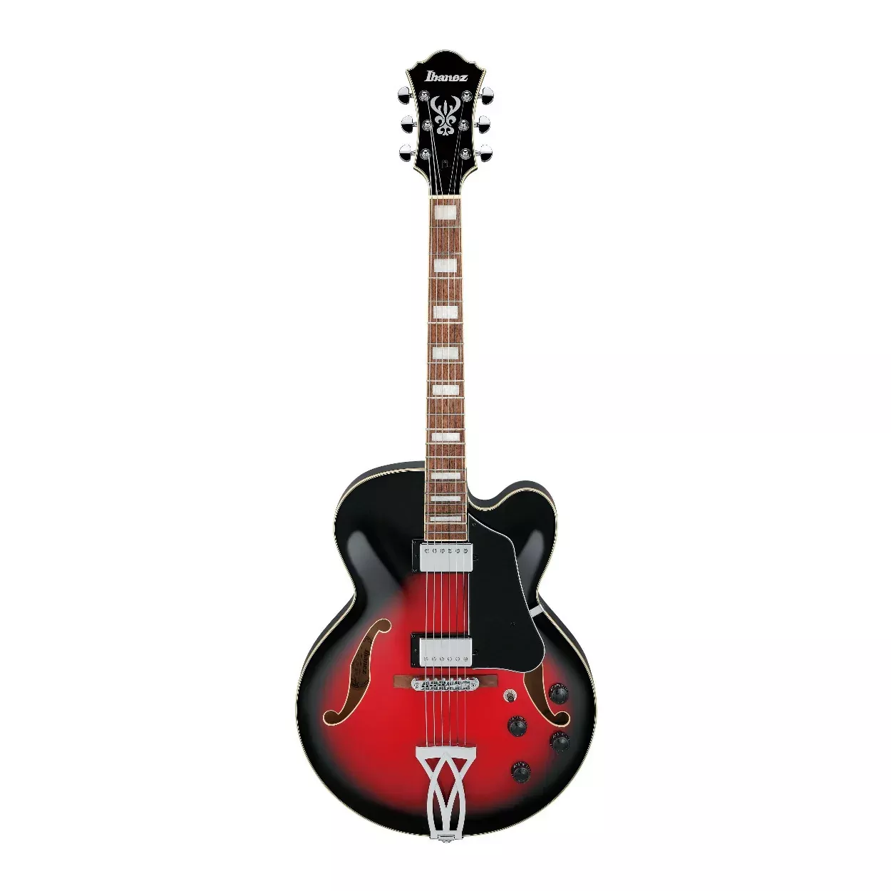 ibanez-af-artcore-6-string-electric-guitar-transparent-red-sunburst Ibanez AF Artcore 6-String Electric Guitar (Transparent Red Sunburst)