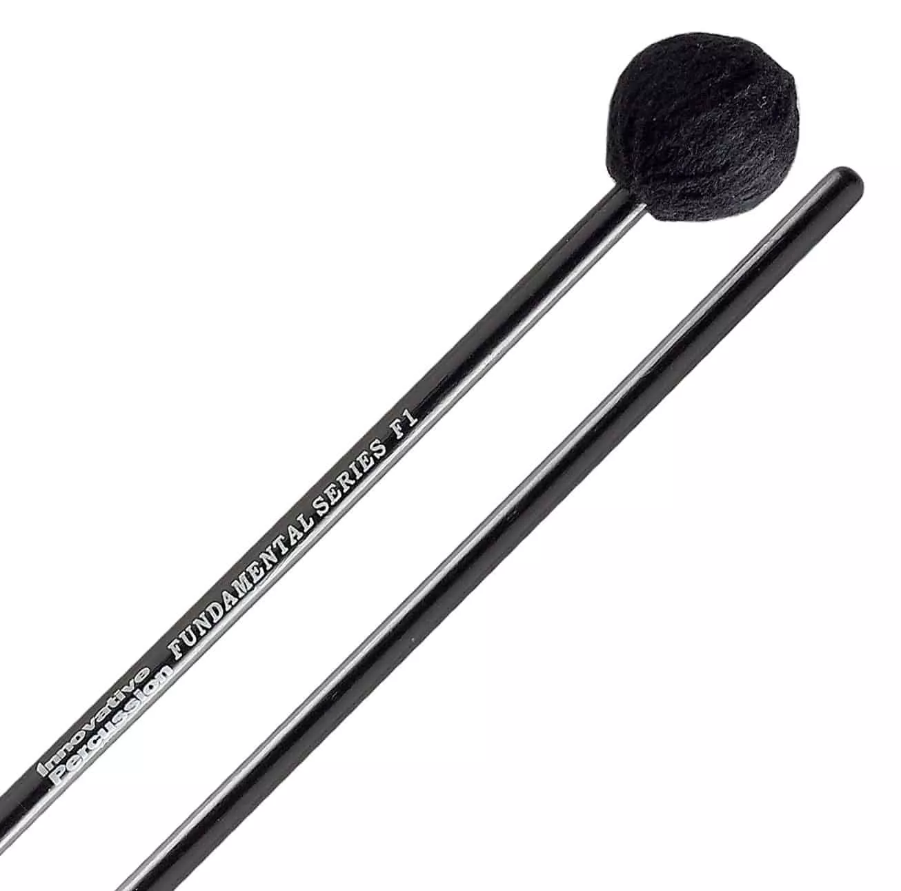 INNOVATIVE PERCUSSION F1 SOFT MARIMBA MALLETS BLACK YARN BIRCH
