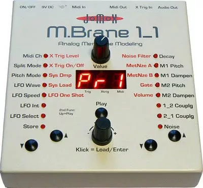 jomox-mbrane-11-percussion-synthesizer JoMoX MBrane 11 Percussion Synthesizer