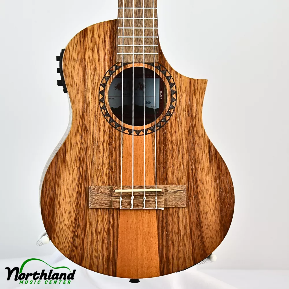 Kala Teak Tri-Top Tenor Ukulele w/ Cutaway & EQ