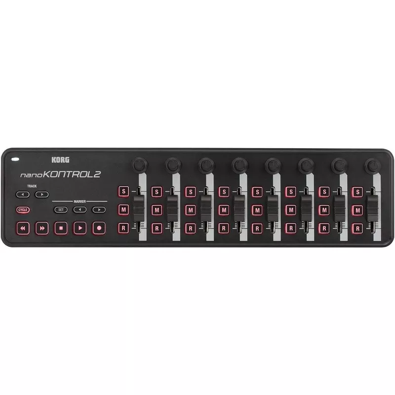 korg-nanokontrol2-slim-line-usb-midi-controller-black-nanokon2bk Korg nanoKONTROL2 Slim-line USB-MIDI Controller – Black – NANOKON2BK