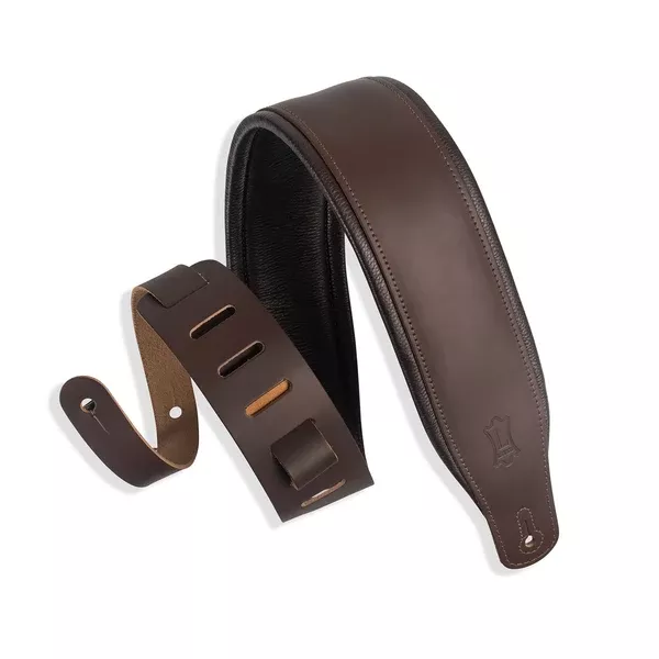 levys-m26pddbrdbr-3-top-grain-leather-guitar-straps LEVYS M26PDDBRDBR 3" Top Grain Leather Guitar Straps