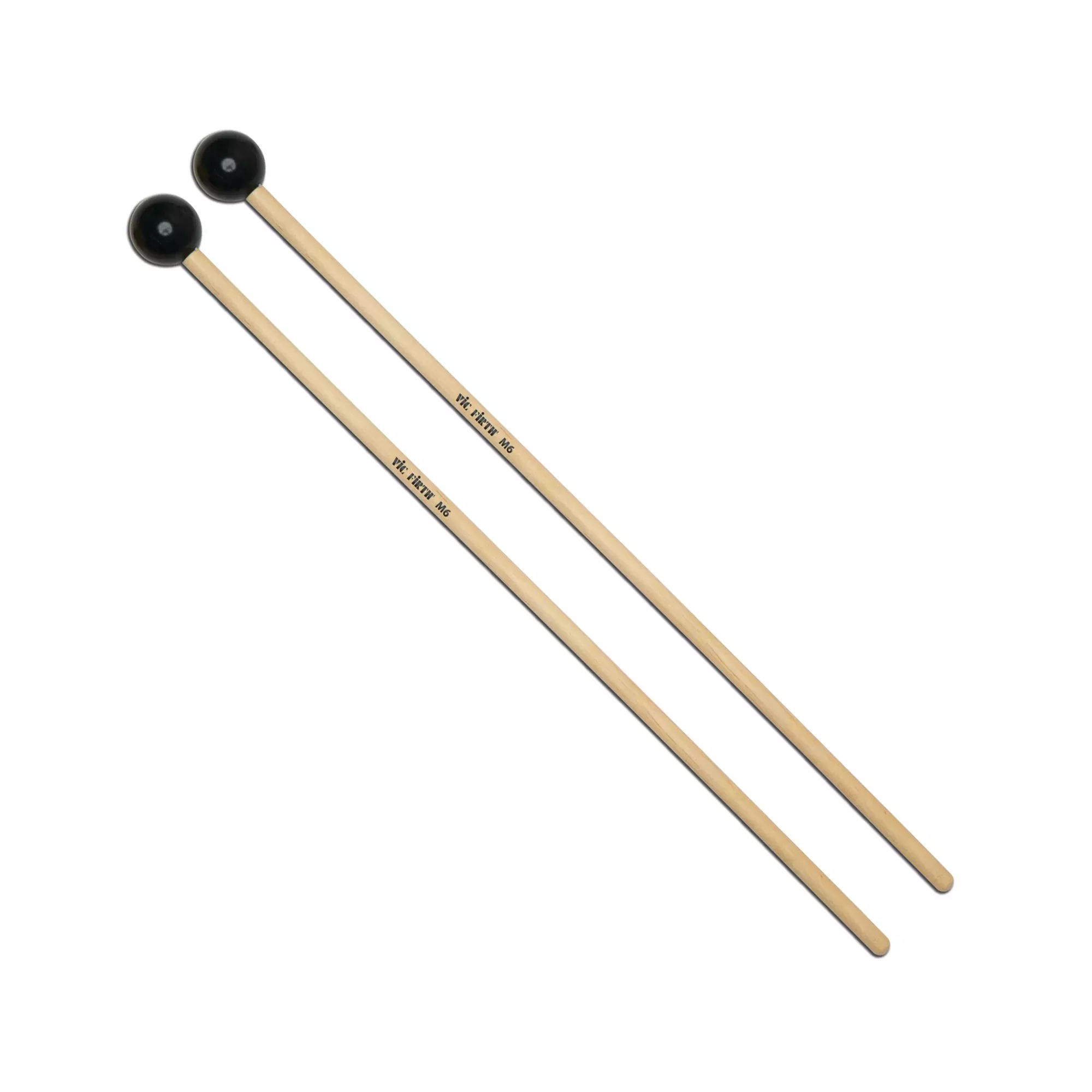 M6 - American Custom Keyboard - Hard, Black Phenolic, 1" Mallets