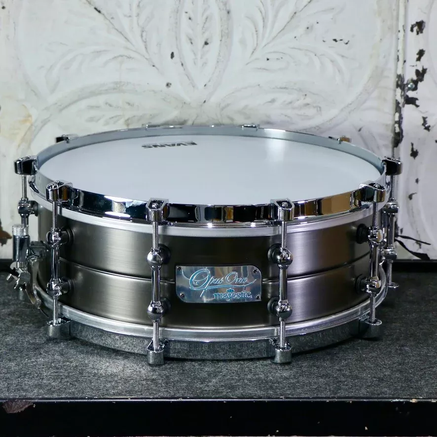 majestic-opus-one-snare-drum-14x5-brass-shell-1-2mm Majestic Opus One Snare Drum 14X5 (Brass Shell 1.2mm)