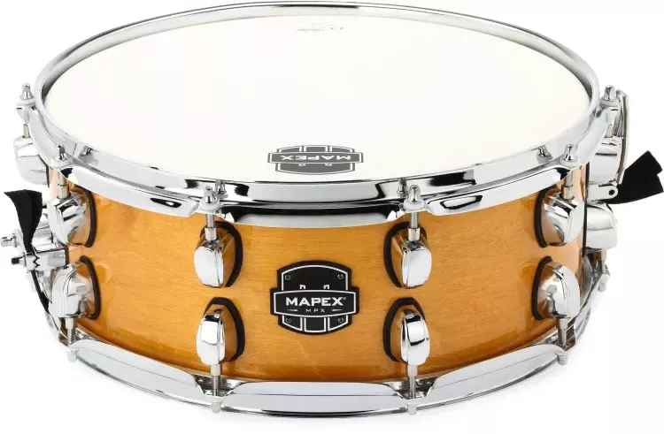 MAPEX 14X5.5 MPX MAPLE/POPLAR SNARE DRUM NATURAL GLOSS