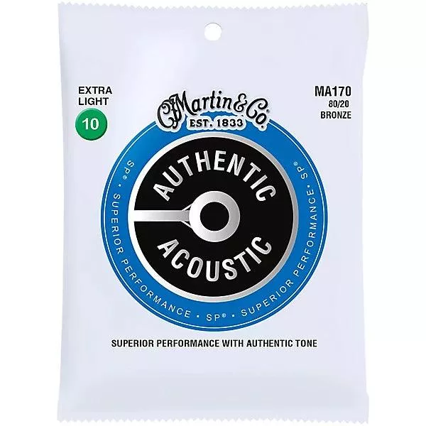 martin-ma170-authentic-acoustic-80-20-bronze-extra-light-guitar-strings Martin MA170 Authentic Acoustic 80/20 Bronze Extra Light Guitar Strings