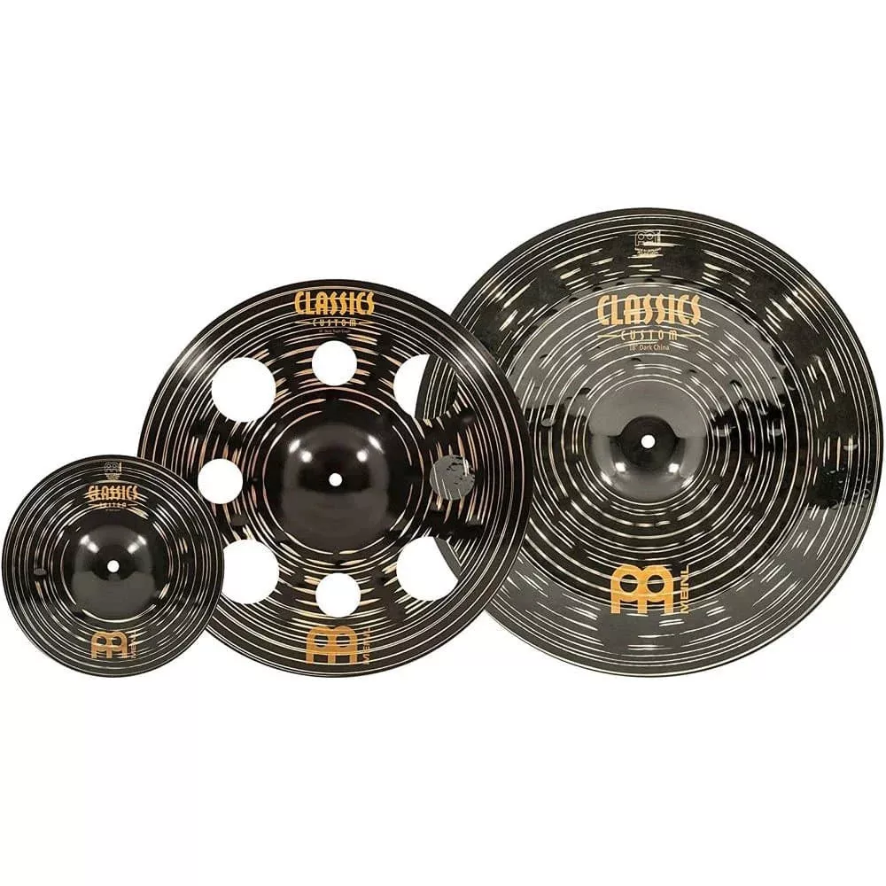 Meinl Cymbals Classics Custom Dark Effects Cymbal Set #2 16-18in + FREE 10in