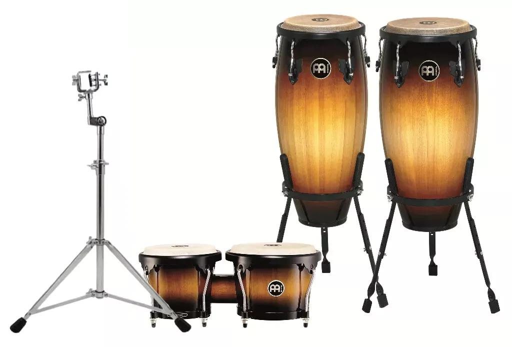 Meinl Headliner Series 10" & 11" Conga and Bongo Set, Vintage Sunburst