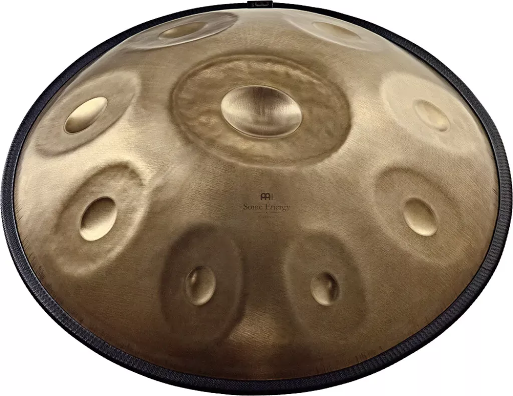 meinl-sonic-energy-hpstl91-sensory-handpan-9-note-vintage-gold-d-amara Meinl Sonic Energy HPSTL91 Sensory Handpan, 9 Note, Vintage Gold, D Amara