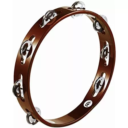 MEINL TAMBOURINE SINGLE ROW - BROWN TA1AB