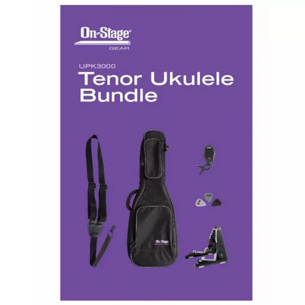 ON STAGE UPK3000 Tenor Ukulele Accessory Bundle