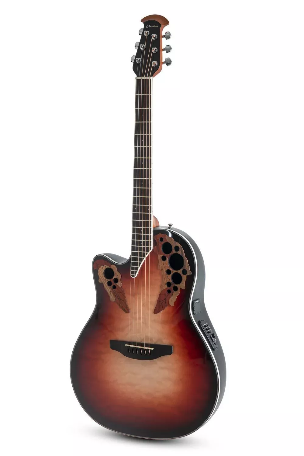 ovation-celebrity-elite-plus-left-handed-acoustic-electric-guitar-ruby-burst Ovation Celebrity Elite Plus Left-Handed Acoustic Electric Guitar - Ruby Burst