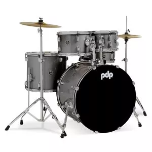 PDP CENTERstage 5pc w/hw,cym,throne Silver