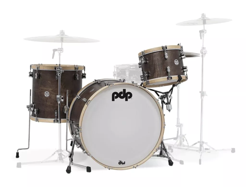 pdp-concept-classic-3-piece-shell-drum-pack-walnut-natural-hoops-13-16-24 PDP Concept Classic 3-Piece Shell Drum Pack - Walnut Natural Hoops - 13/16/24