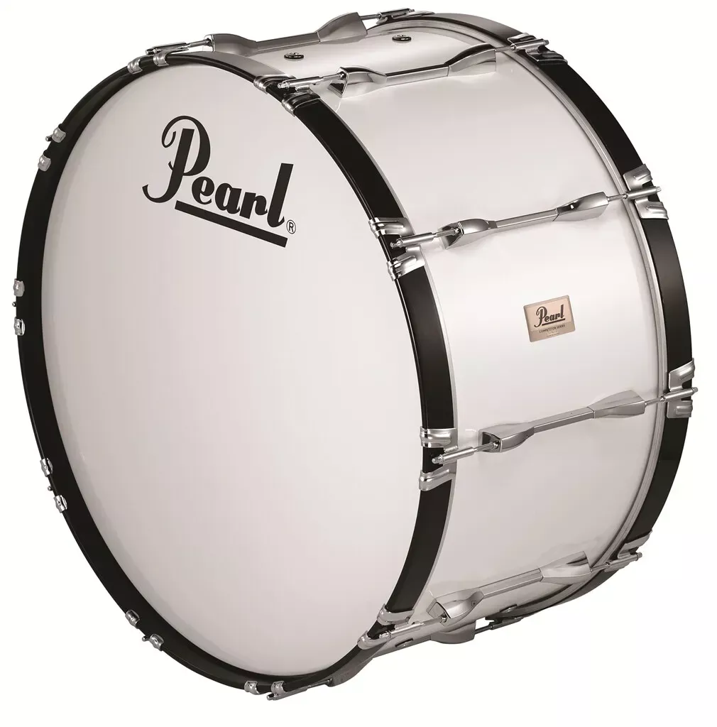 Pearl Competitor CMB2814N/C33 28" Marching Bass Drum, White