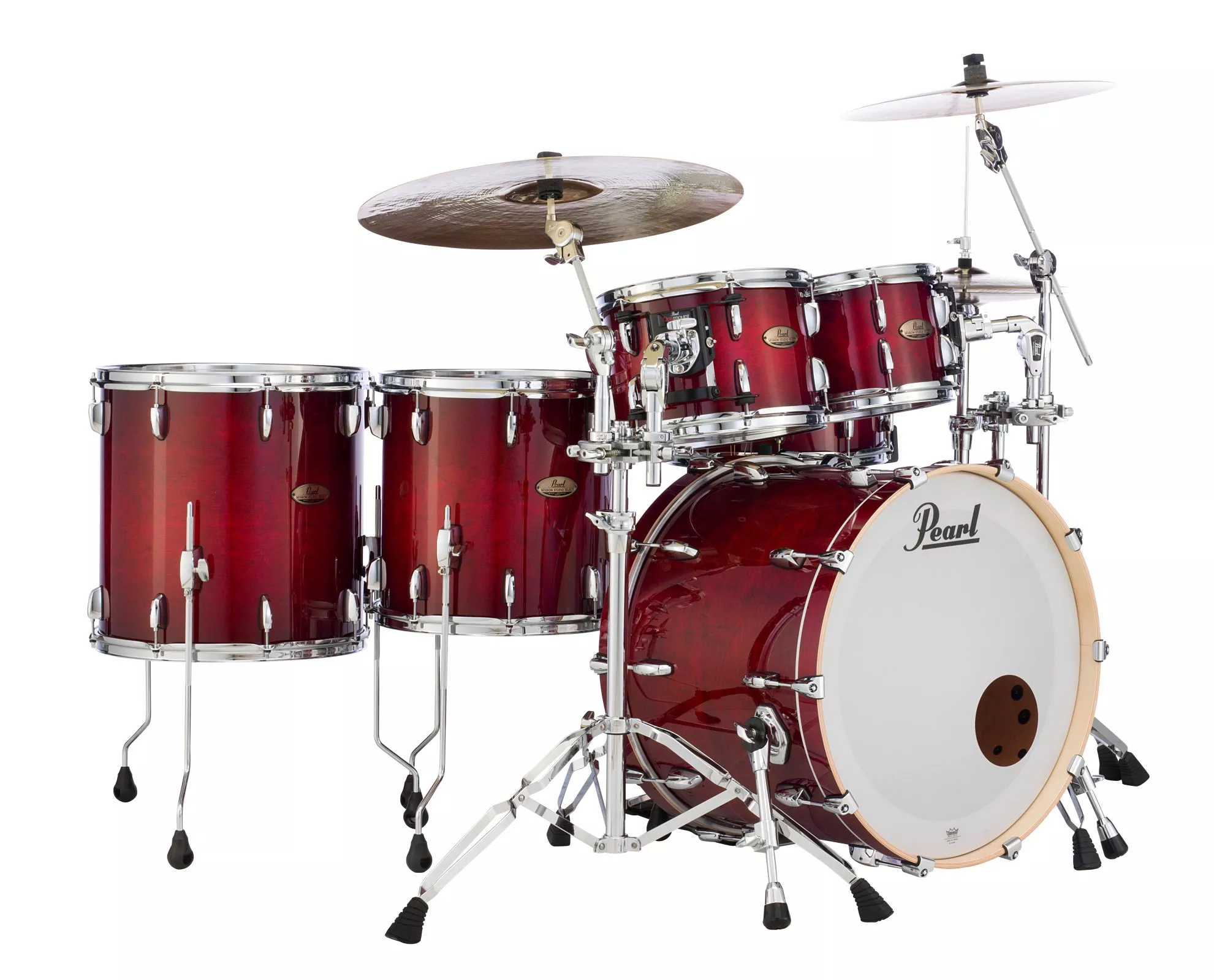 PEARL SESSION STUDIO SELECT SERIES 5-PIECE SHELL PACK ANTIQUE CRIMSON BURST