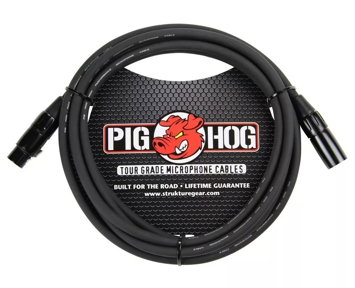 pig-hog-10ft-xlr-8mm-tour-grade-microphone-cable Pig Hog 10ft XLR 8mm Tour Grade Microphone Cable