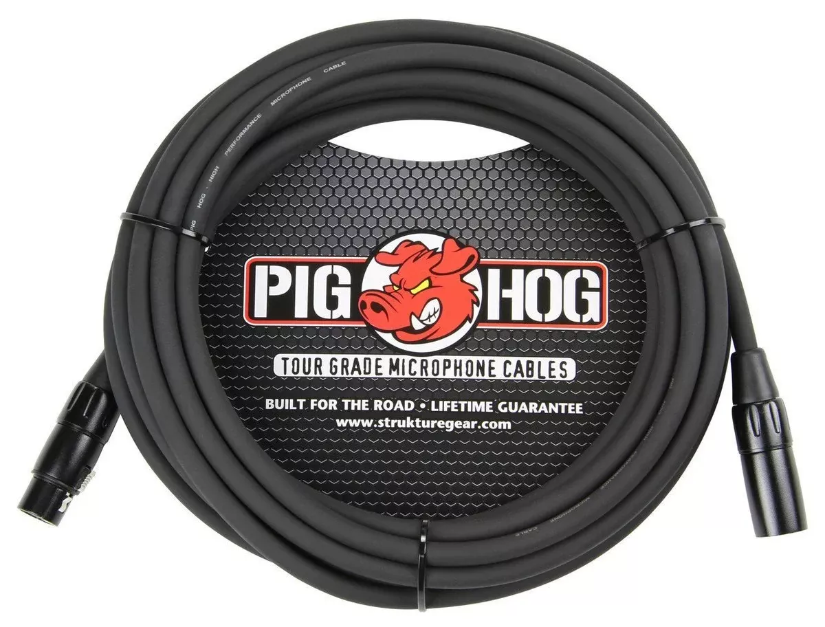 Pig Hog 25ft XLR 8mm Tour Grade Microphone Cable