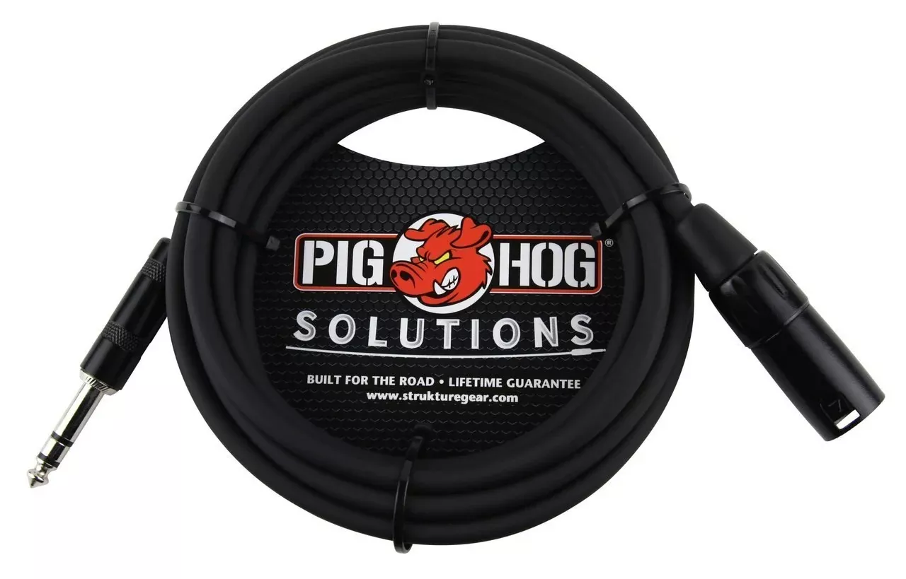 pig-hog-cables-10ft-trs-m-xlr-m-balanced-cable Pig Hog Cables - 10ft TRS(M)-XLR(M) Balanced Cable
