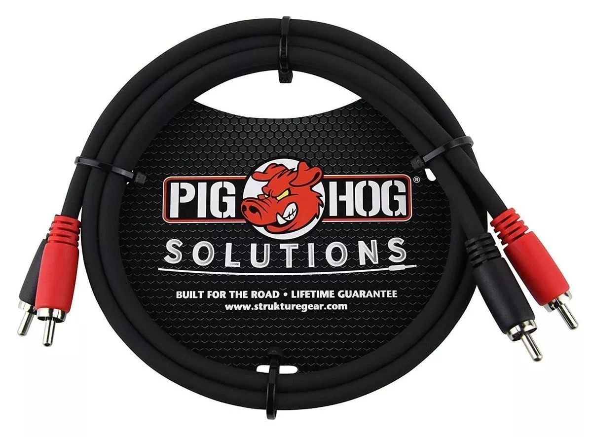 pig-hog-solutions-3ft-rca-rca-dual-cable Pig Hog Solutions 3ft RCA-RCA Dual Cable