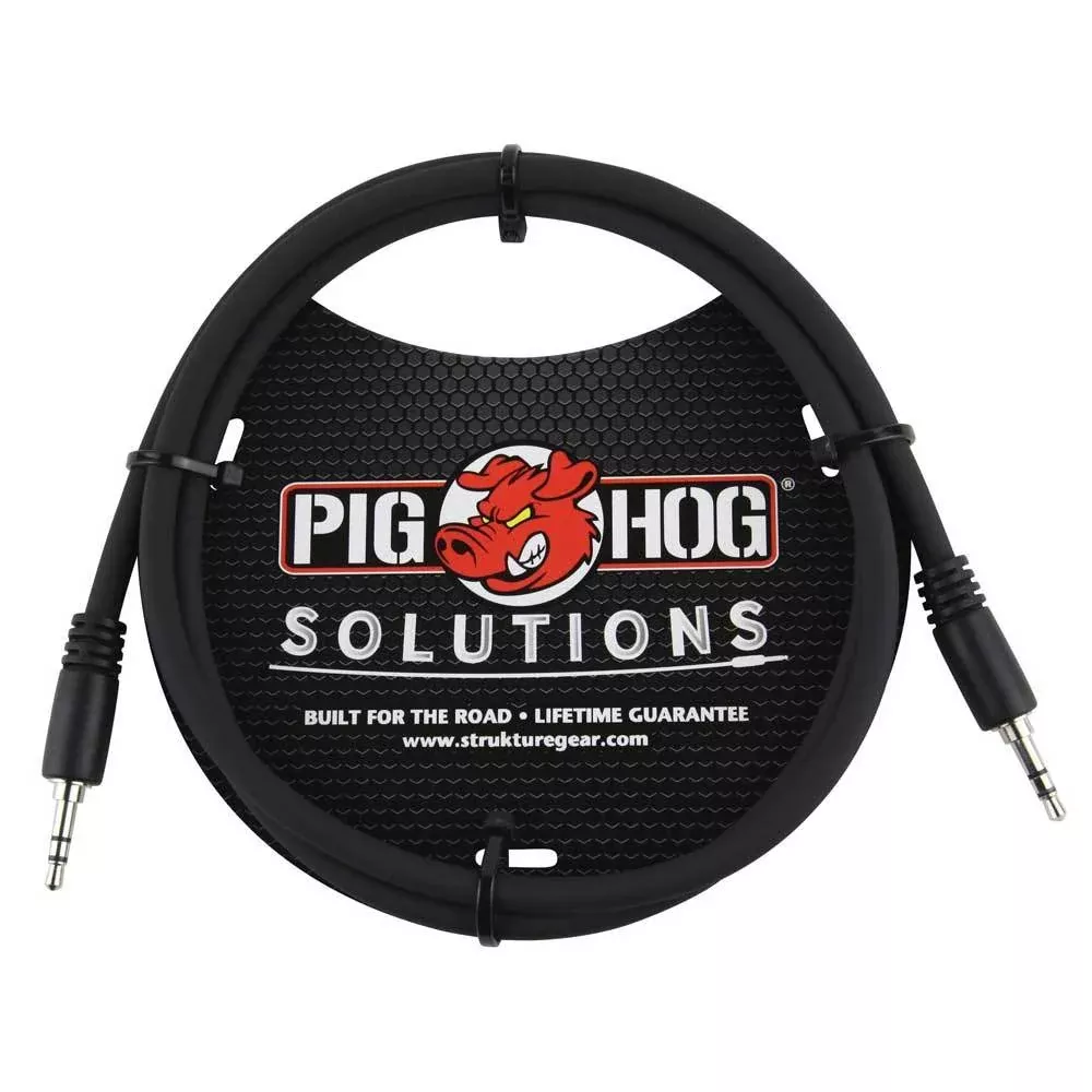 pig-hog-solutions-6ft-3-5mm-trs-to-3-5mm-trs-cable Pig Hog Solutions 6ft,3.5mm TRS to 3.5mm TRS Cable