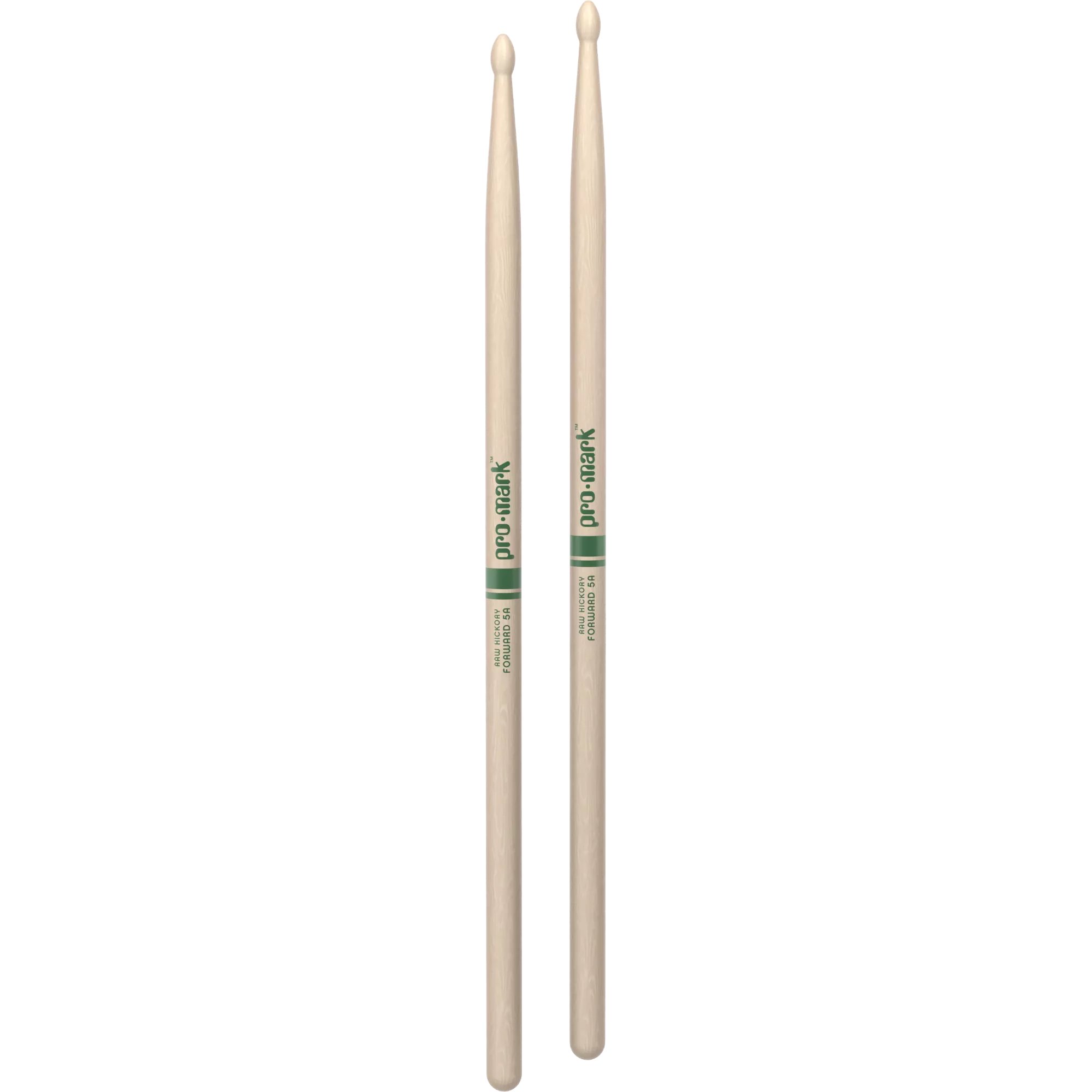 ProMark Classic Forward 5A "The Natural" Raw Hickory Drumstick - Oval Wood Tip