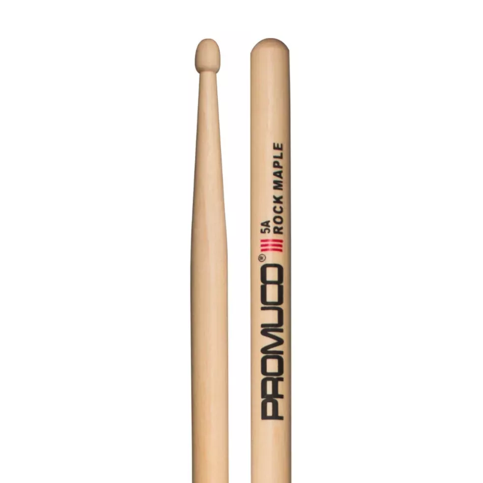 Promuco Rock Maple 5A Wood Tip Drumsticks