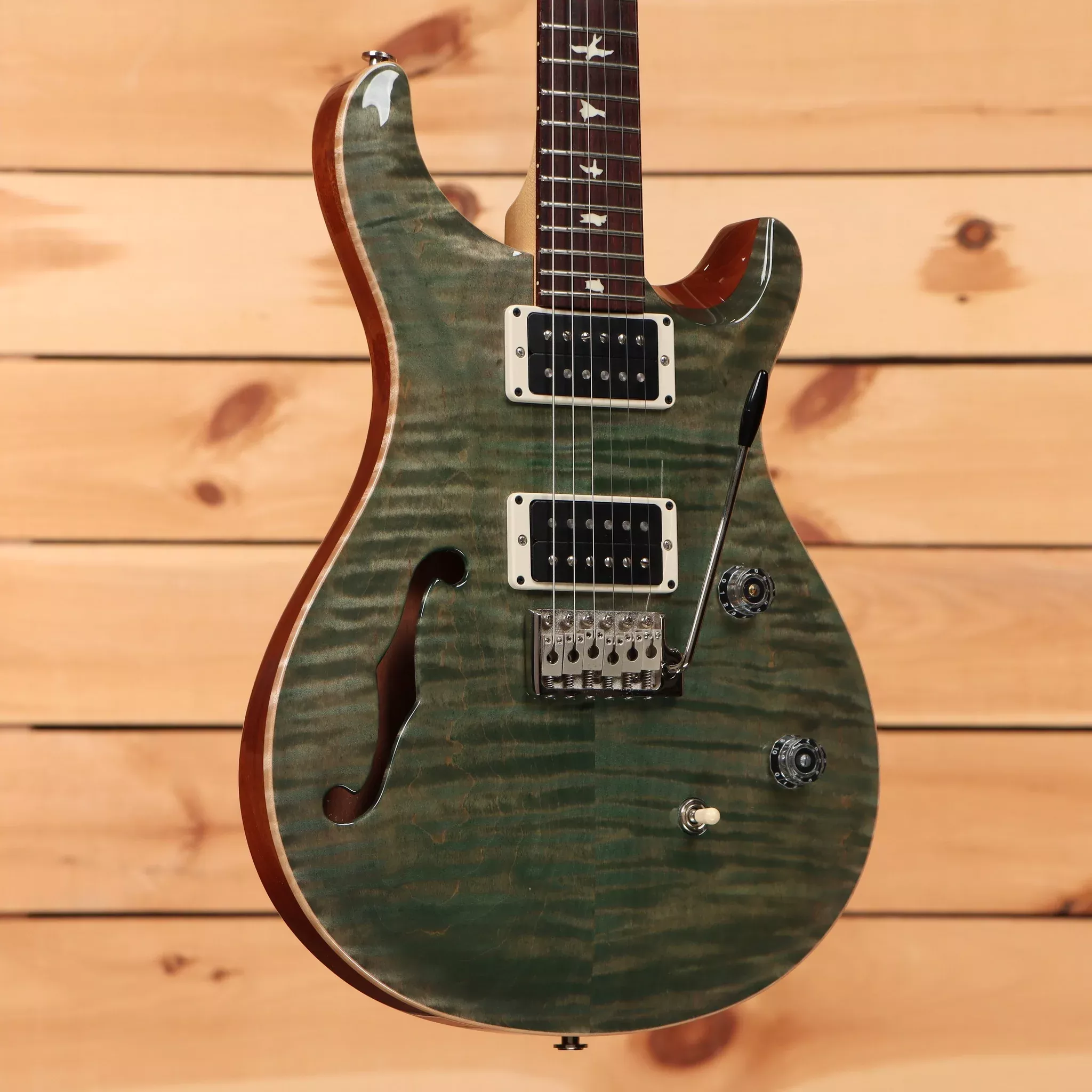 prs-ce-24-semi-hollow-trampas-green PRS CE 24 Semi-Hollow - Trampas Green
