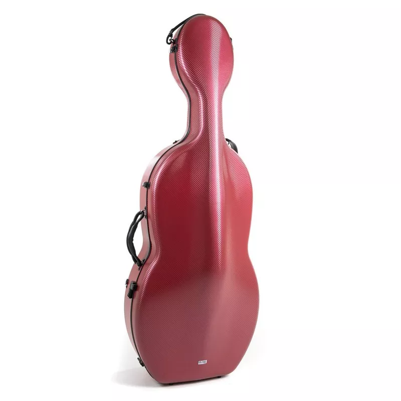 PURE by GEWA Polycarbonate 4.8 Cello CaseRed with Wheels