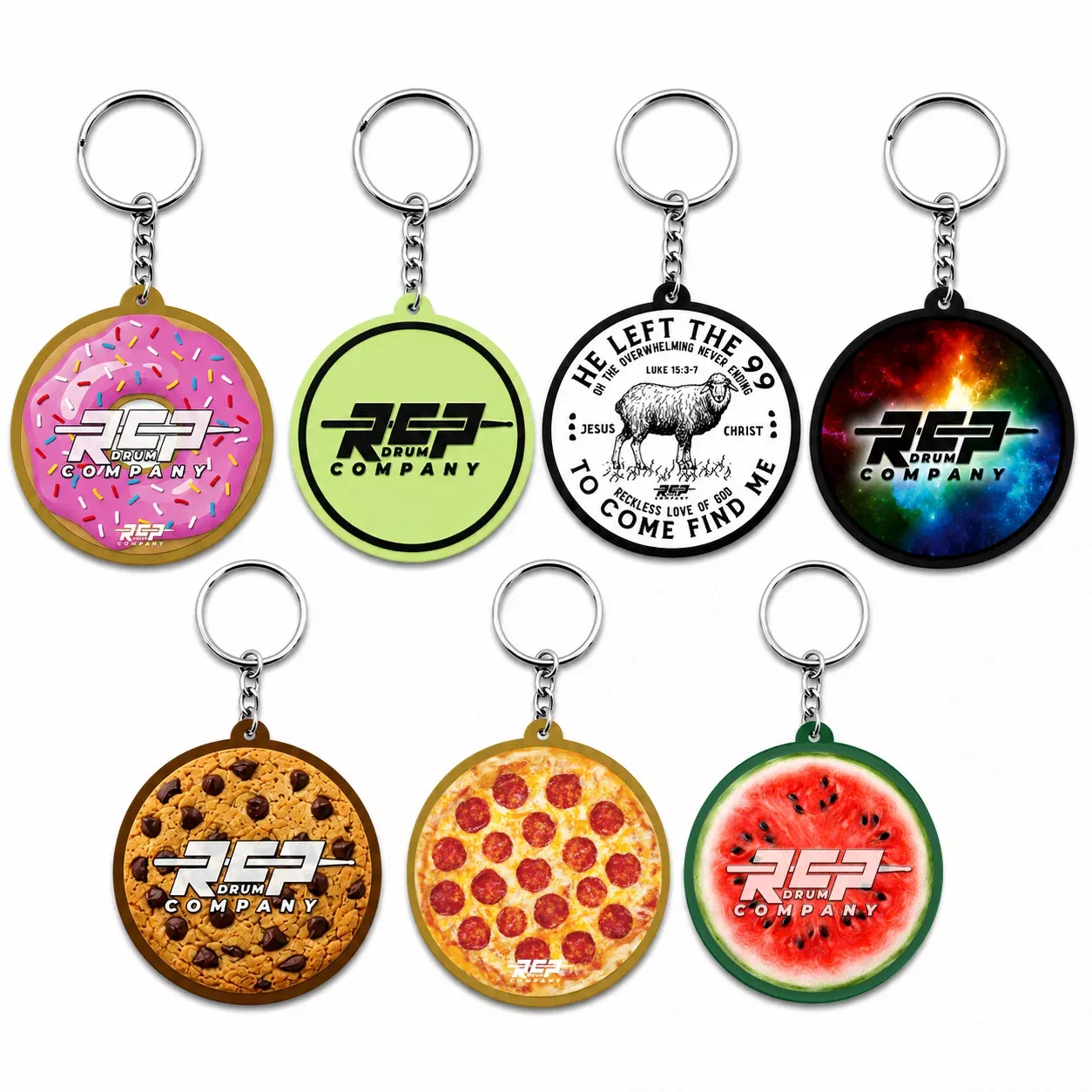 RCP Drum Company 2" Round Keychain