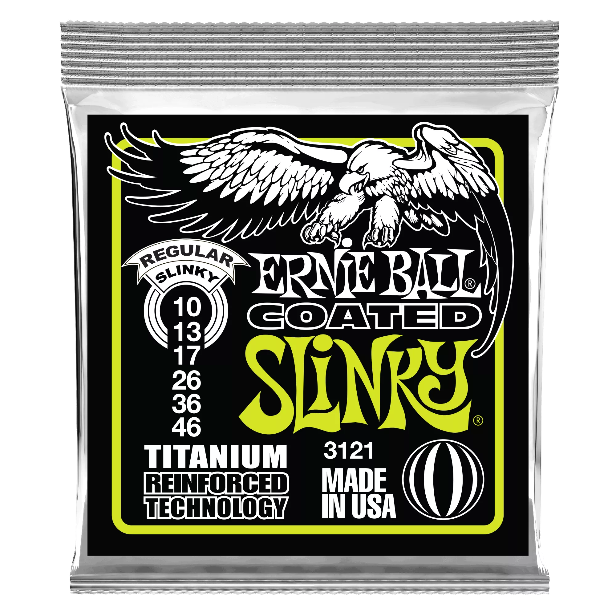 Regular Slinky Coated Titanium RPS Electric Guitar Strings – 10-46 Gauge
