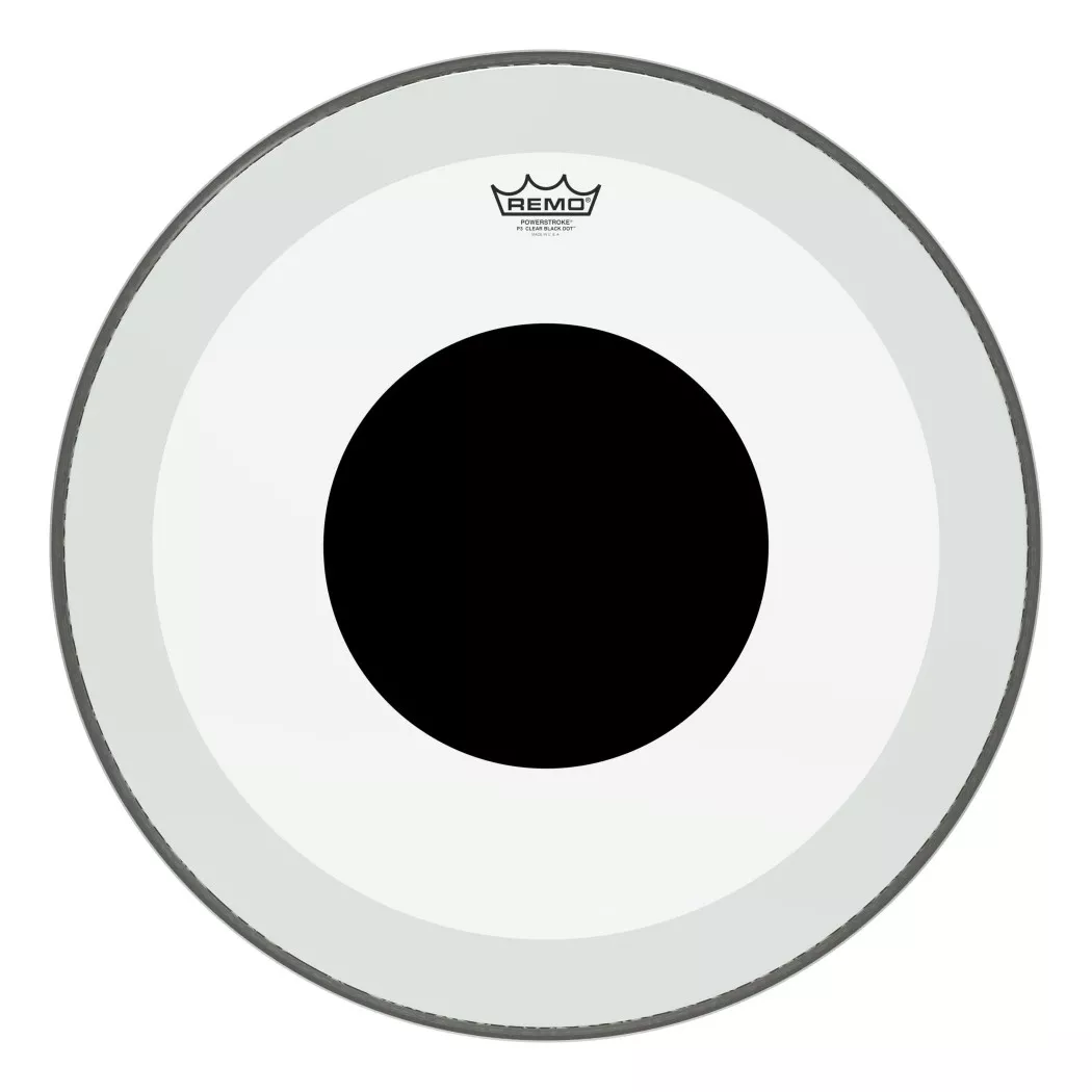 remo-20-powerstroke-p3-clear-black-dot-bass-drumhead Remo 20” Powerstroke P3 Clear Black Dot Bass Drumhead