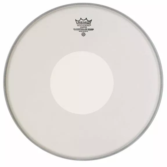 Remo - Controlled Sound Coated White Dot Drumhead