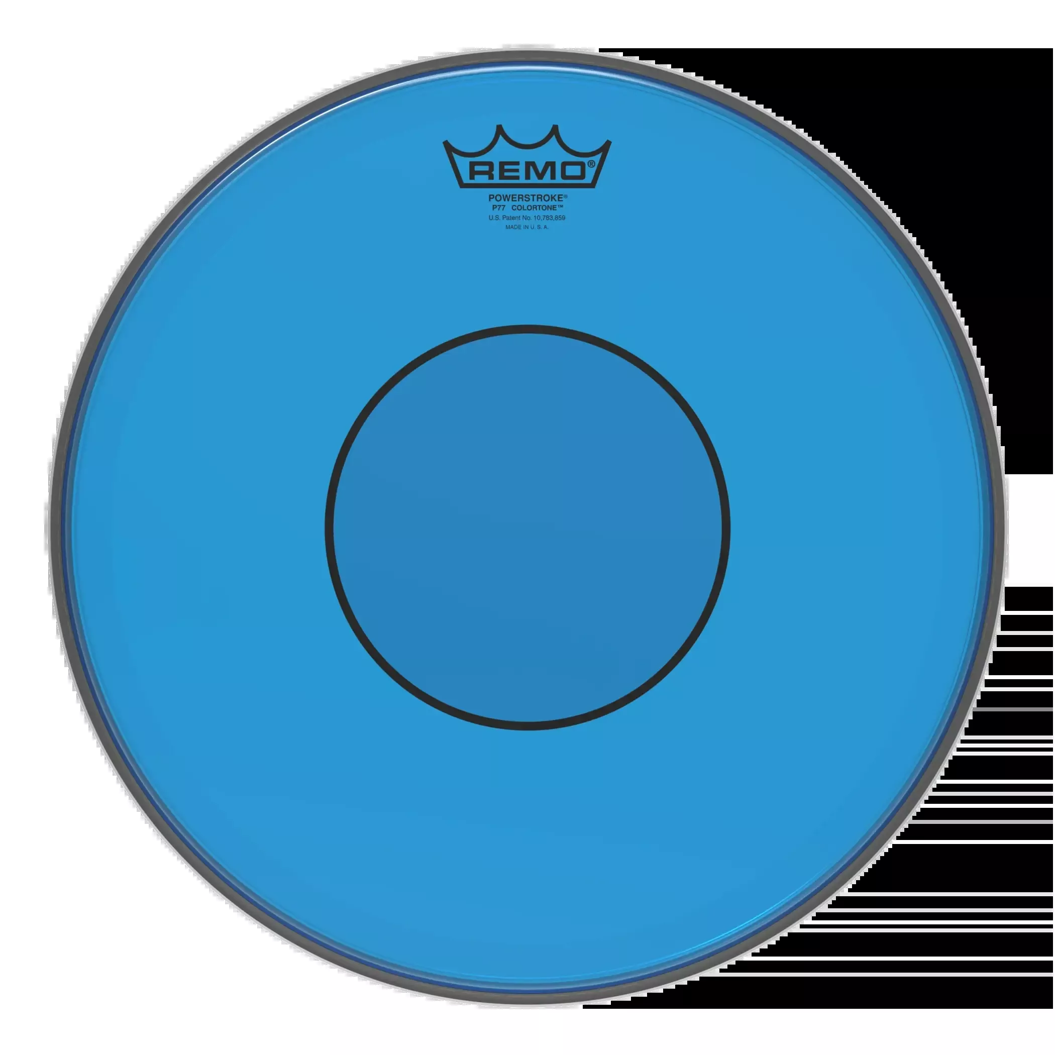 remo-powerstroke-77-colortone-blue-drumhead Remo - Powerstroke 77 Colortone Blue Drumhead