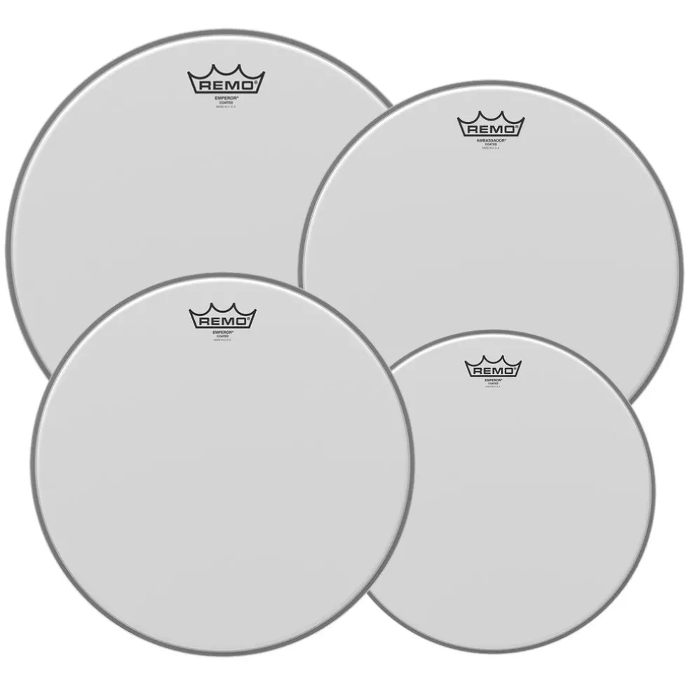 remo-pro-pack-emperor-coated-10-12-16-free-14-ambassador-coated Remo Pro Pack Emperor Coated 10" 12" 16" FREE 14'' Ambassador Coated