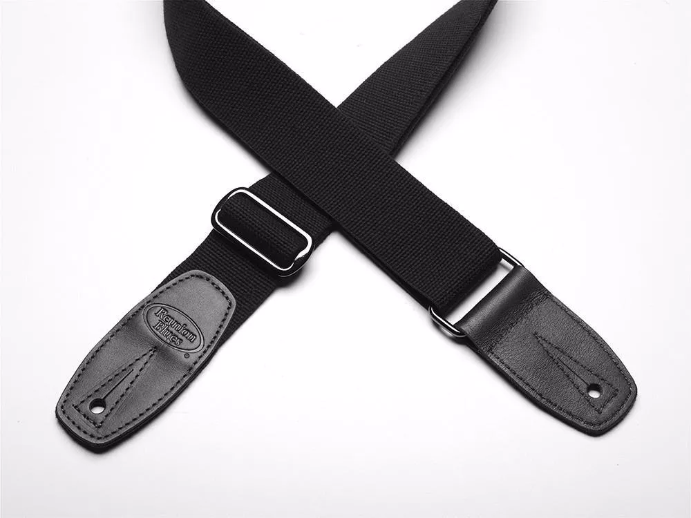Reunion Blues Merino Wool Guitar Strap, Black