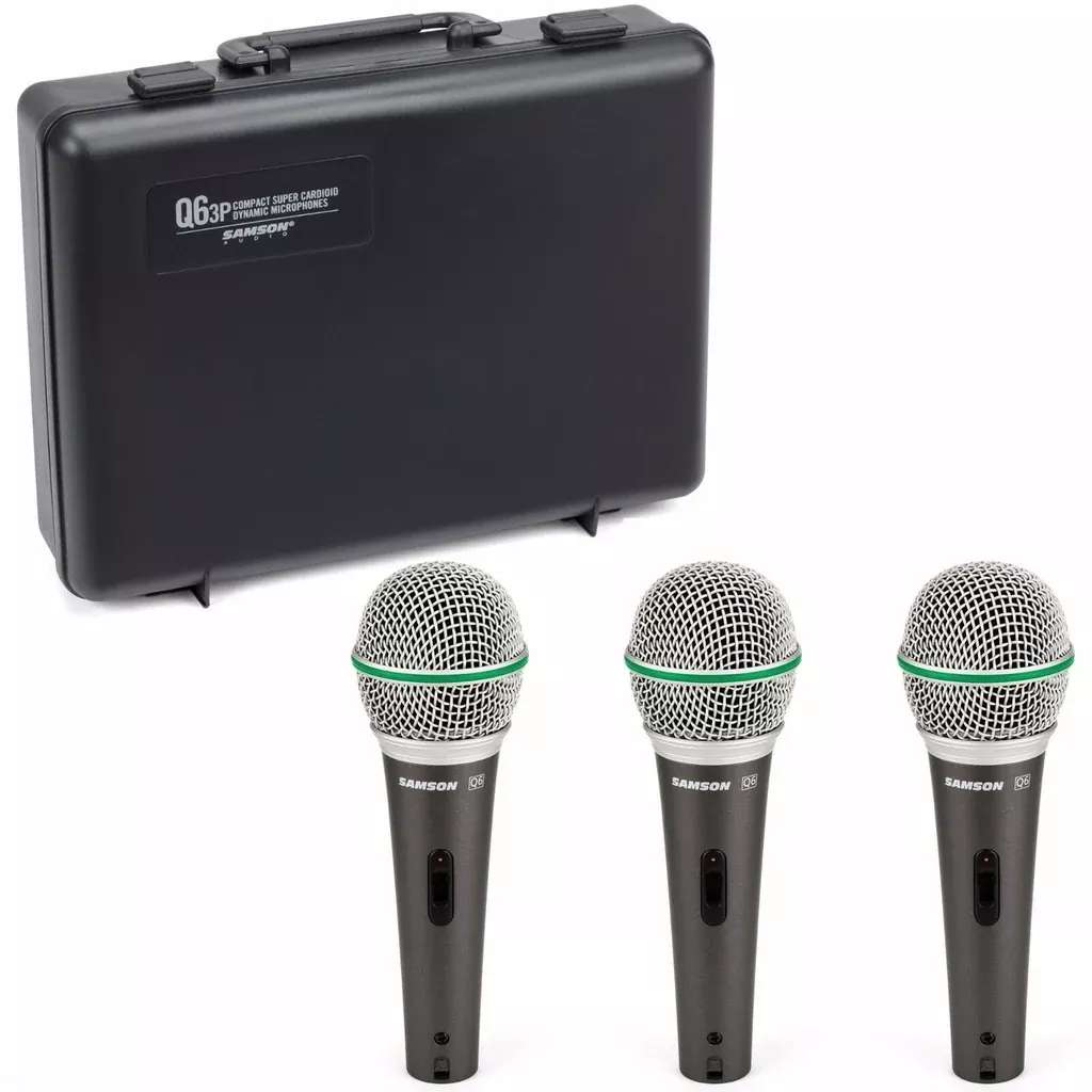 samson-q6-dynamic-handheld-microphone-3-pack-with-carrying-case Samson Q6 - Dynamic Handheld Microphone 3-Pack with Carrying Case