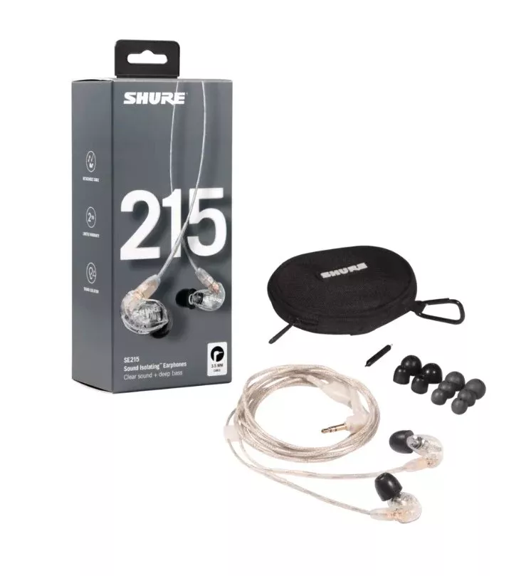shure-se215-cl-earphones-clear Shure SE215-CL Earphones, CLEAR