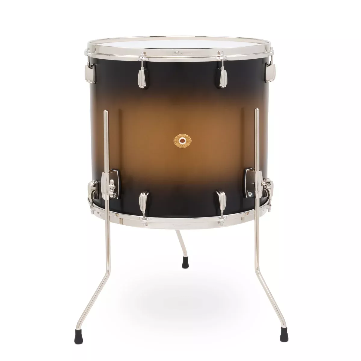 Slingerland Radio King Floor Tom 18x16in - Black and Gold Lacquer