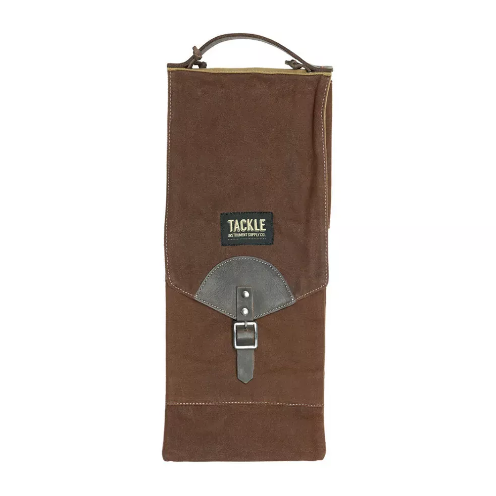 tackle-compact-waxed-canvas-stick-bag-brown Tackle Compact Waxed Canvas Stick Bag – Brown