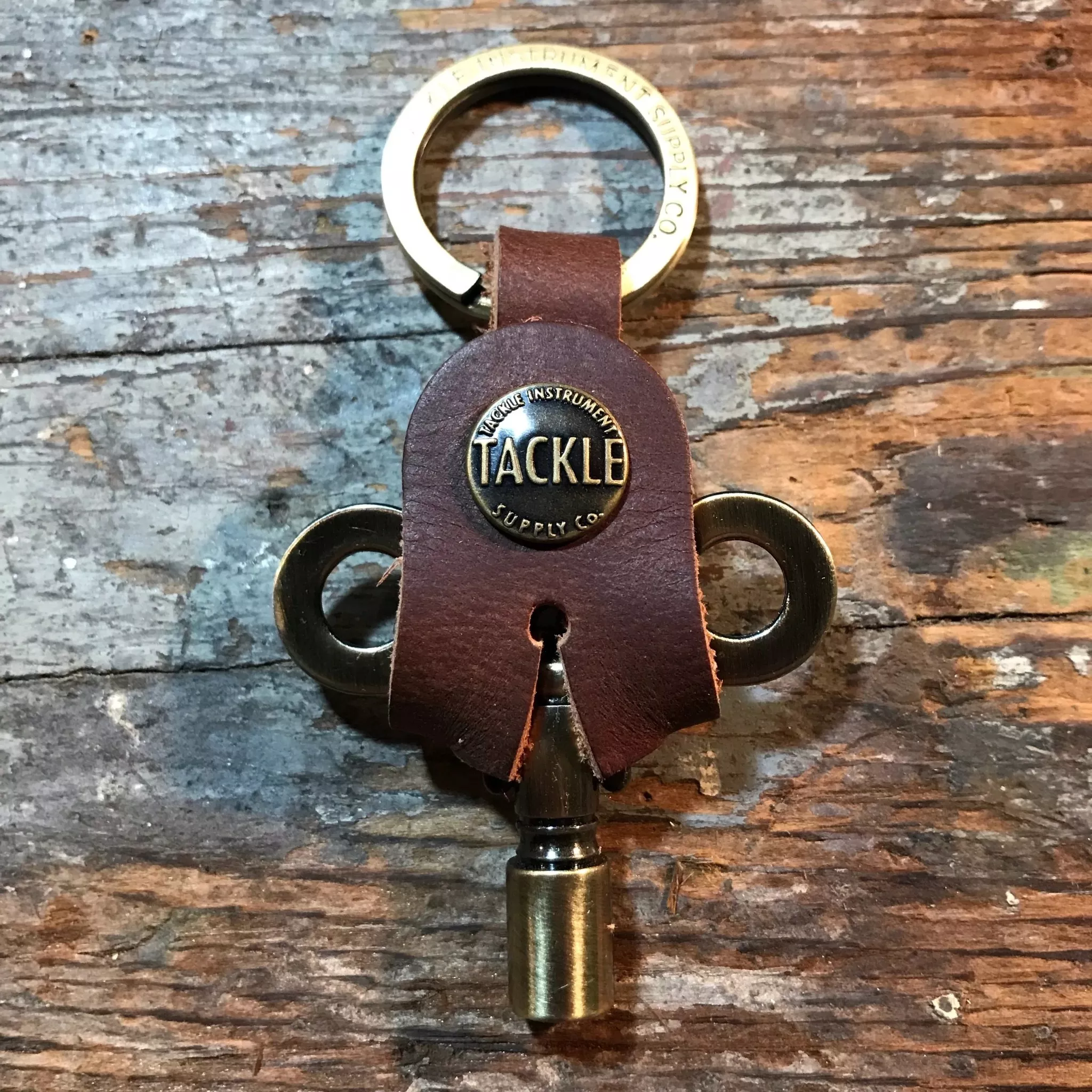 tackle-timekeepers-drum-key-antique-brass-tkdk-ab Tackle Timekeepers Drum Key Antique Brass TKDK-AB