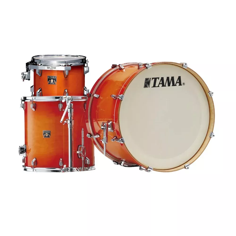 tama-superstar-classic-3-piece-shell-pack-tangerine-lacquer-burst Tama Superstar Classic 3- Piece Shell Pack (Tangerine Lacquer Burst)