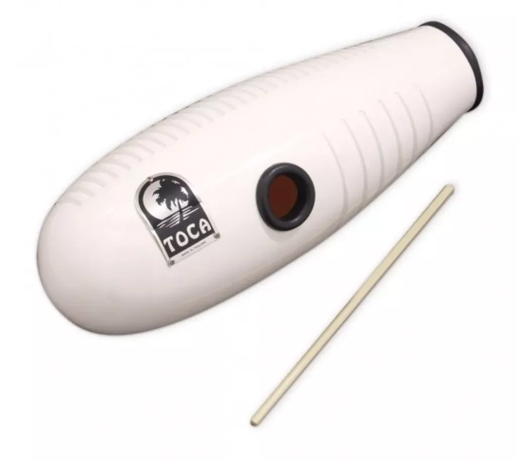 Toca T2526W Fiberglass Guiro, White