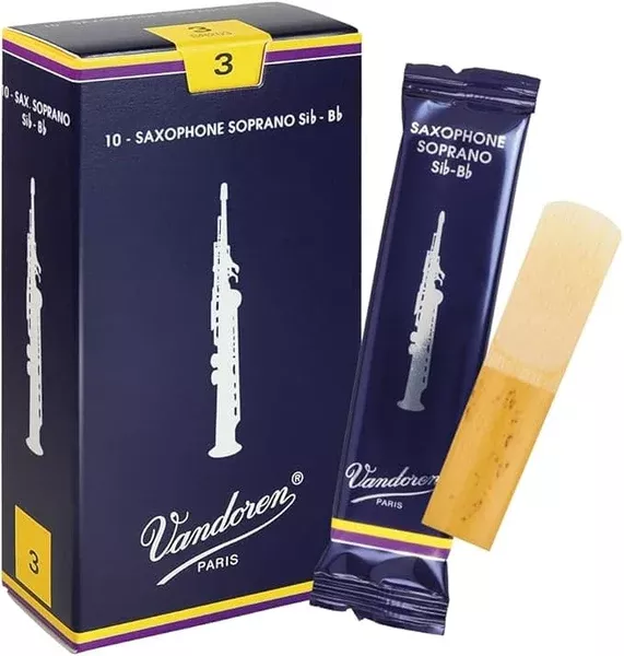 vandoren-sr203-3-soprano-sax-reeds-box-10 Vandoren SR203 #3 Soprano Sax Reeds, Box of 10