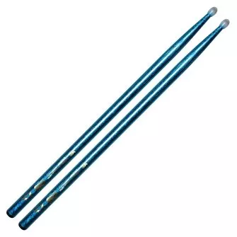 vater-color-wrap-5a-blue-sparkle-nylon-tip-drum-sticks Vater Color Wrap 5A Blue Sparkle Nylon Tip Drum Sticks