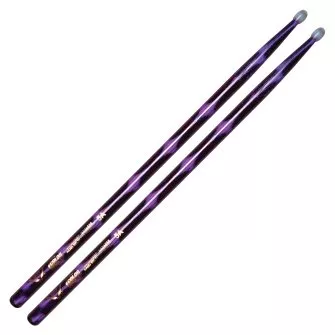 Vater Color Wrap 5A Purple Optic Drum Sticks