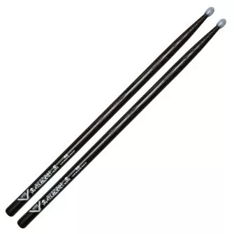 Vater Eternal Black 5A Nylon Tip Drum Sticks